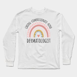 dermatologist rainbow pastel Long Sleeve T-Shirt